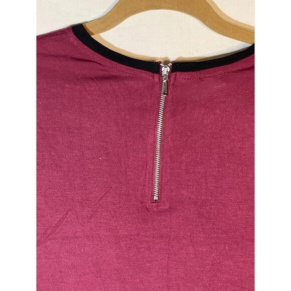 bongo short sleeve shirt purple black sheer lace valet juniors large armpit to a - Picture 13 of 13